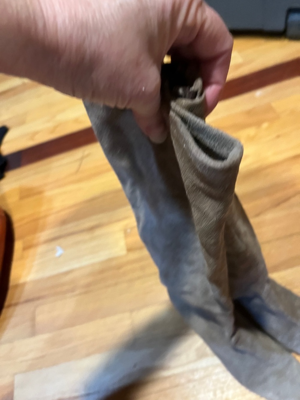 Taupe Suede Over-the-Knee Boots